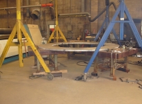 2 inch Thick Aluminum Sections Fully Welded to form ring
