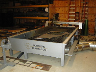 6x12 Plasma and Flame Cutting Table with pipe cutting attachment